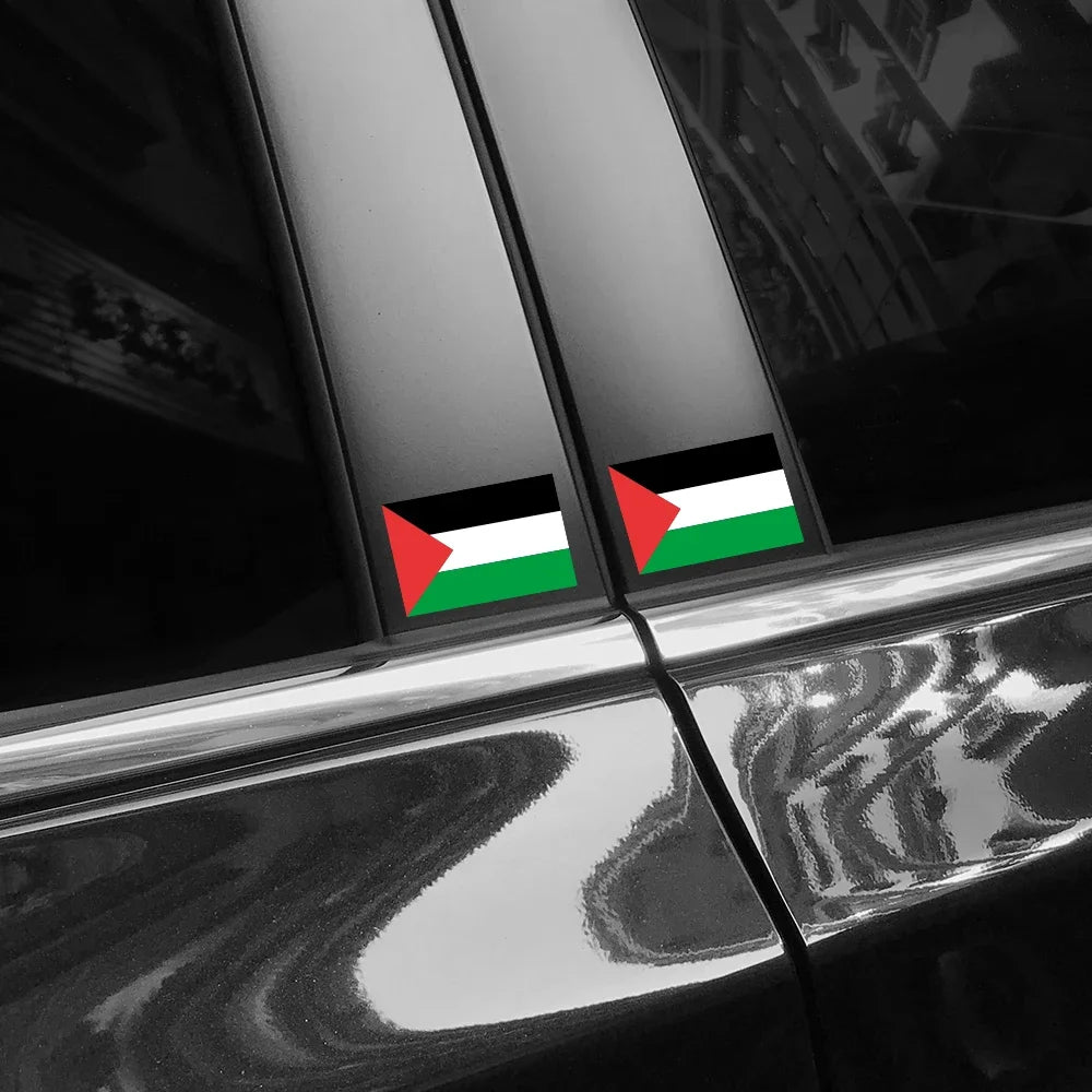Palestine Flag Car Stickers Tuning Decor Decal on Bumper Rear Window Windshield Laptop Walls Motorcycle Styling Auto Accessories