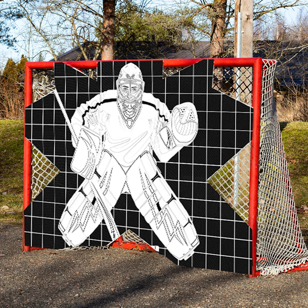 Hockey Goal Practice Target Street Hockey Net Goalie Target Hockey Training Aid for Practicing Accuracy Ice Hockey Equipment