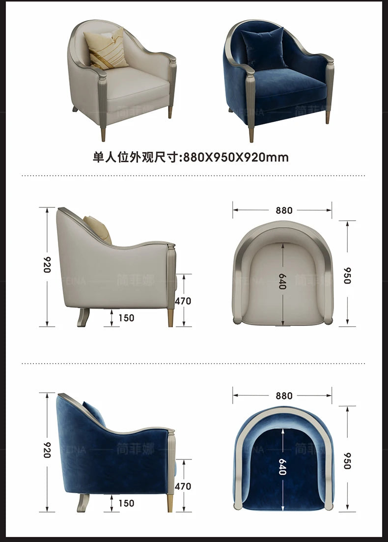 Classic Waterprof Sofa Designer Adults Romantic Cushion Sofa Elegant Living Room Muebles Para Habitacion Home Accessories