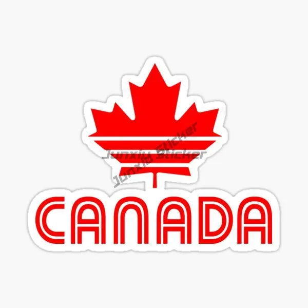 Canada Flag Map Maple Leaves Creative PVC Sticker for Decorate Car Bicycle Motorcycle Window Fridge Wall Decal Accessorie