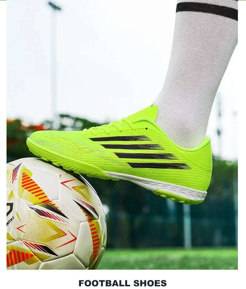 Adult Football Shoes Lightweight Wear-resistant Soccer Boots Anti-slip Outdoor Turf Training Sports for Men Youth Daily Match