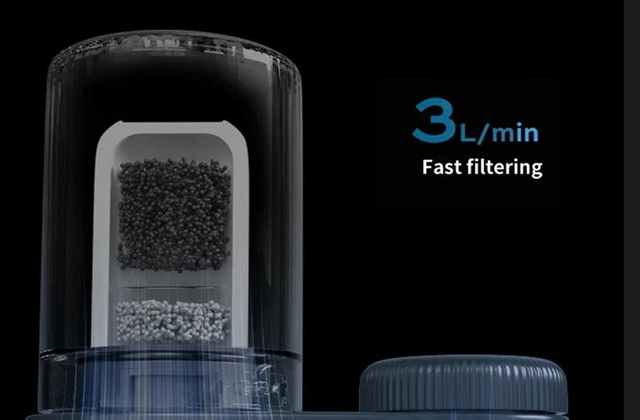 Tap Water Purifier Filter Washable Replacement Kitchen Faucet Long Lasting Ceramic Filtro Faucet Mixer Aerator with 2 Filter