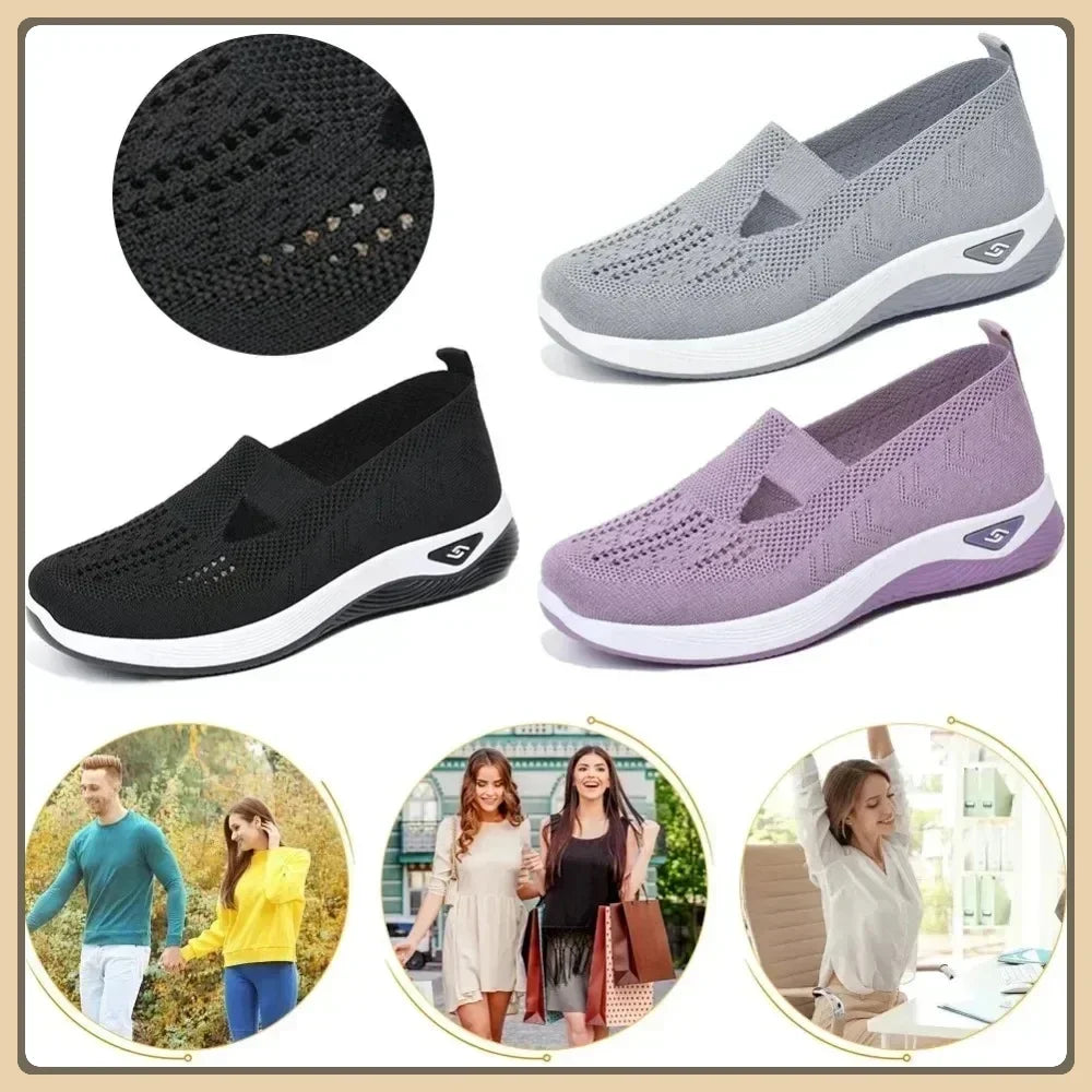 New Summer Women's Barefoot Walking Shoes - Mesh Breathable  Orthopedic  Non - Slip with Arch Support