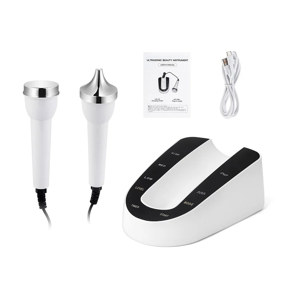 Ultrasound Skin Care Beauty Machine Skin Anti Aging High Frequency Face Eye Massager Ultrasonic Beauty Women SPA Device