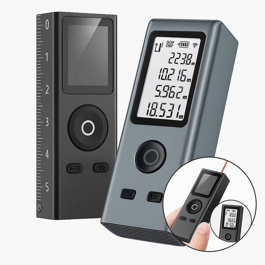 Mini Laser Rangefinder 30M USB Rechargeable Infrared Distance Meter Digital Laser Tape Measure for Building Measurement Tool