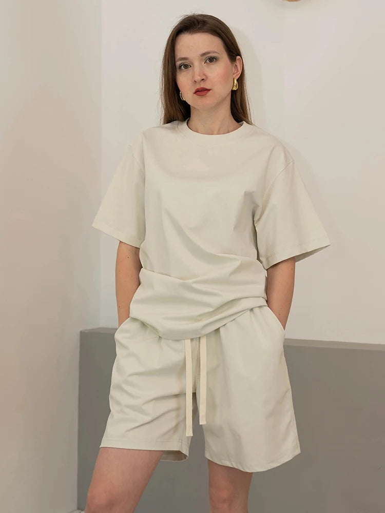 Summer Women T Shirts Oversized Cotton White Short Sleeve Baggy Tops For woman Summer Plain Loose Pink Tshirt Oversize Blue