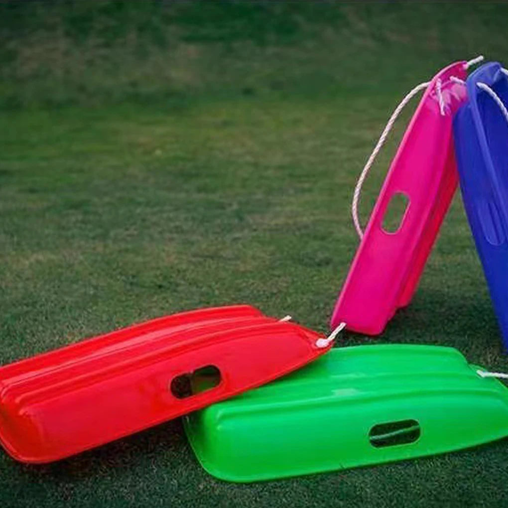 65cm Winter Toboggan Sled Pull Board Winter Fun With Grass Sliding Board for Kids And Adults Skiing Skating For Sand Skiing