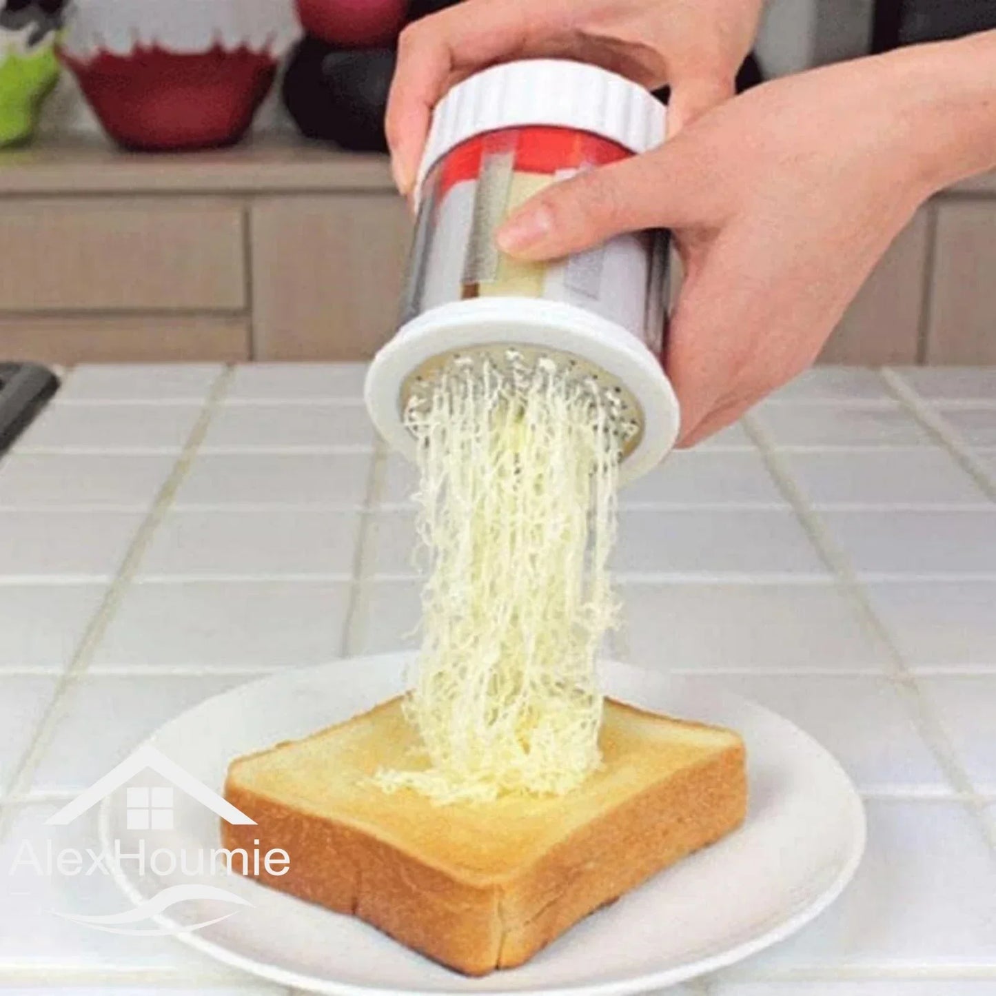 Manual Cheese Slicer Chese Cutter Butter Mill Spreadable Butter Cheese Gadgets Grater Mill with Lid Butter Dispenser Shredder