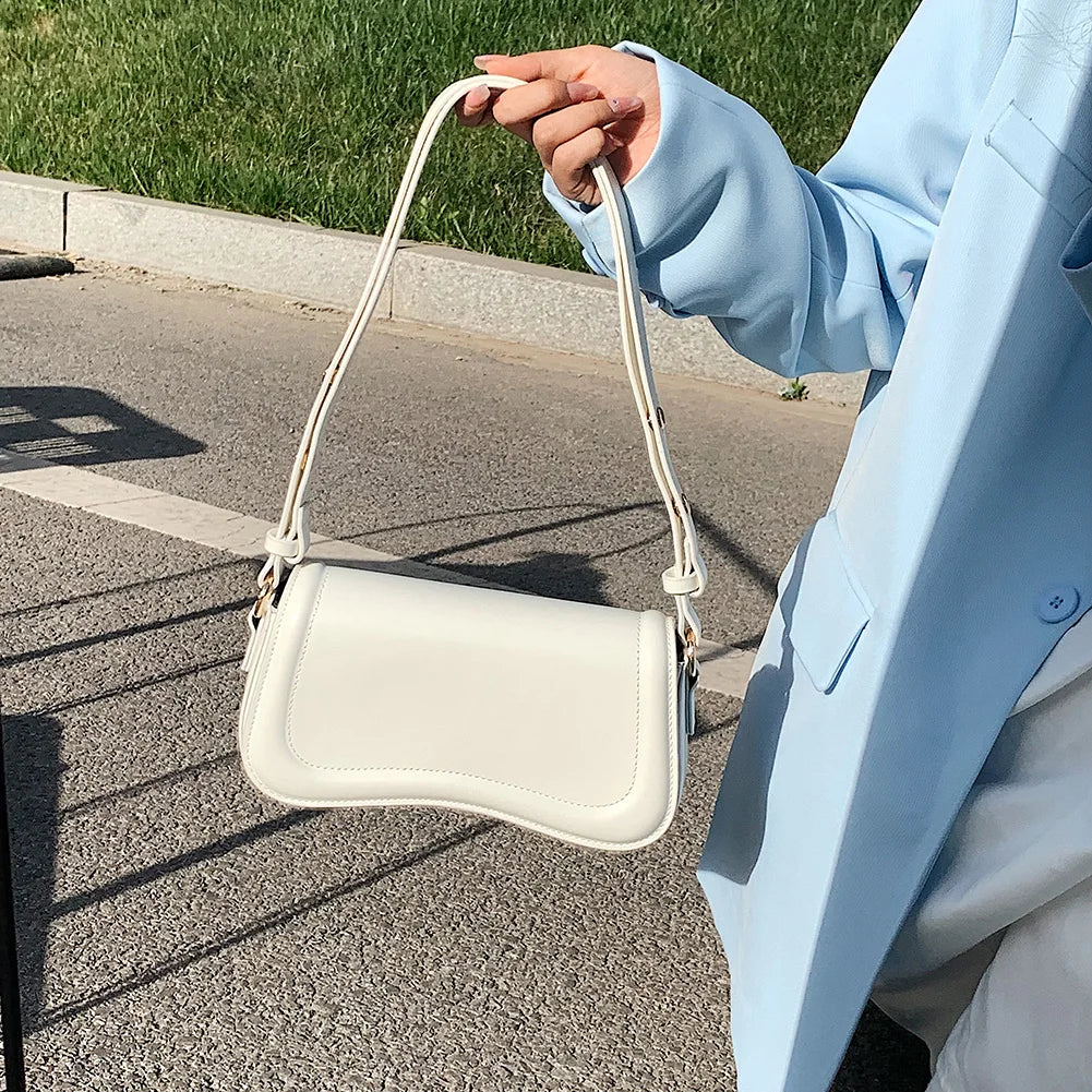 New Fashion Armpit Bags for Women Trendy Underarm Bag Soft Leather PU Purses and Handbags Designer Shoulder Bag Small Hand Bag