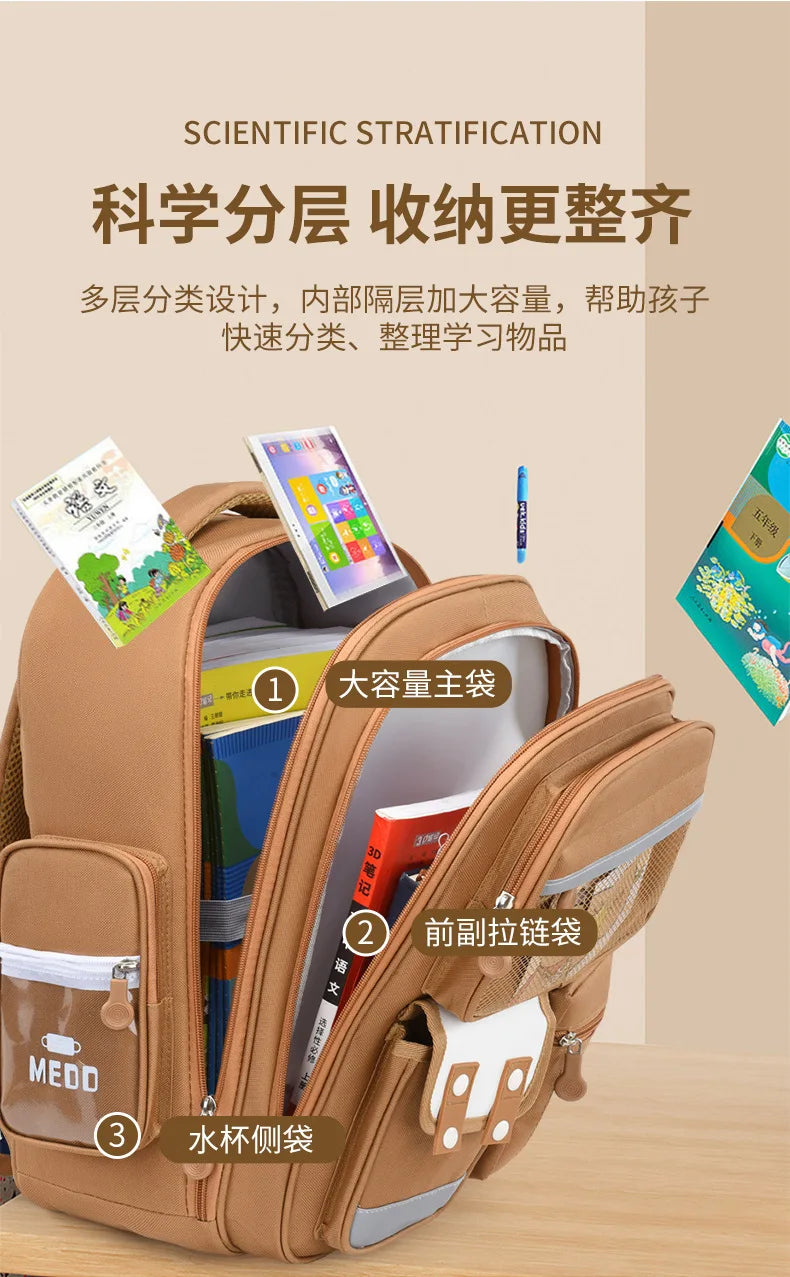Capibara Student Schoolbag, Large-capacity Children Backpack.Girl Boy Kids Back To School Book Bags