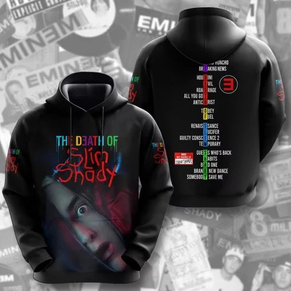 Rapper Eminem 3d Print Hoodie Men Women Fashion Oversized Hoodie Sweatshirt Boy Coats Women Sweats Men Hoodies Rock Clothes Rap