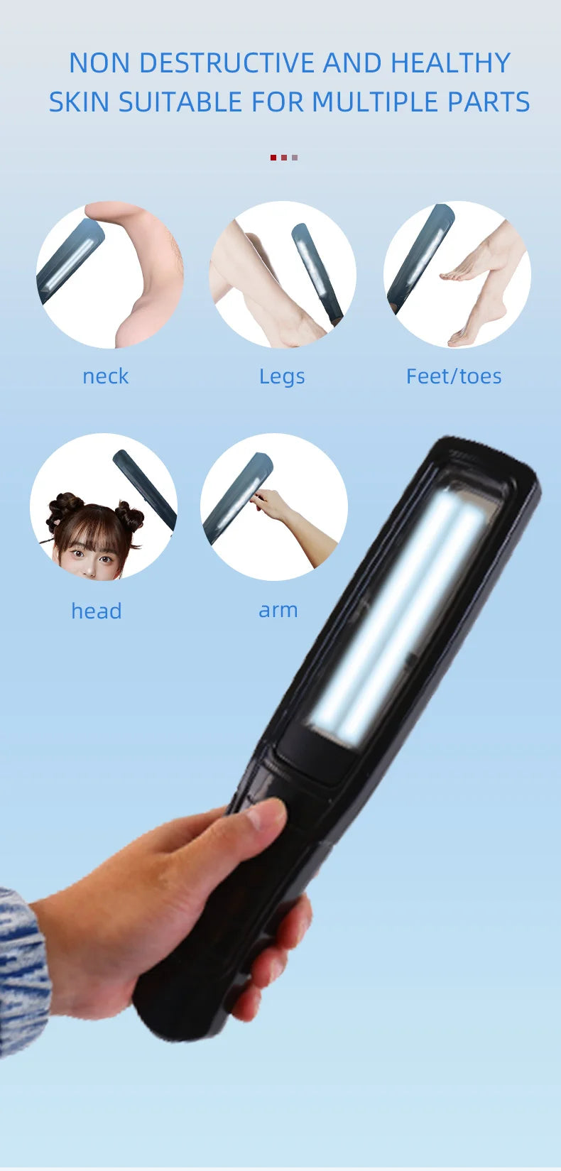 Uvb Lamp Vitiligo Physical Therapy Equipment Narrowband Light Lamp Medical Light Source UV 311nm Therapy For Psoriasis Eczema
