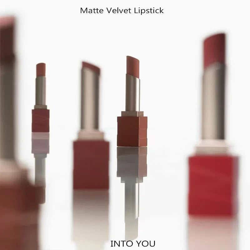 INTO YOU Matte Velvet Lipstick Easy To Wear Silky Smooth Long Lasting Whitening Lips Beauty Makeup