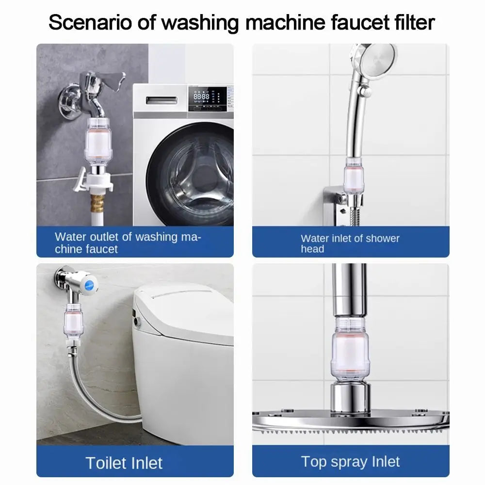 Universal Water Purifier Faucet Filter Household Kitchen Bathroom Shower Head Tap Purification Water Purifier Chlorine Removal