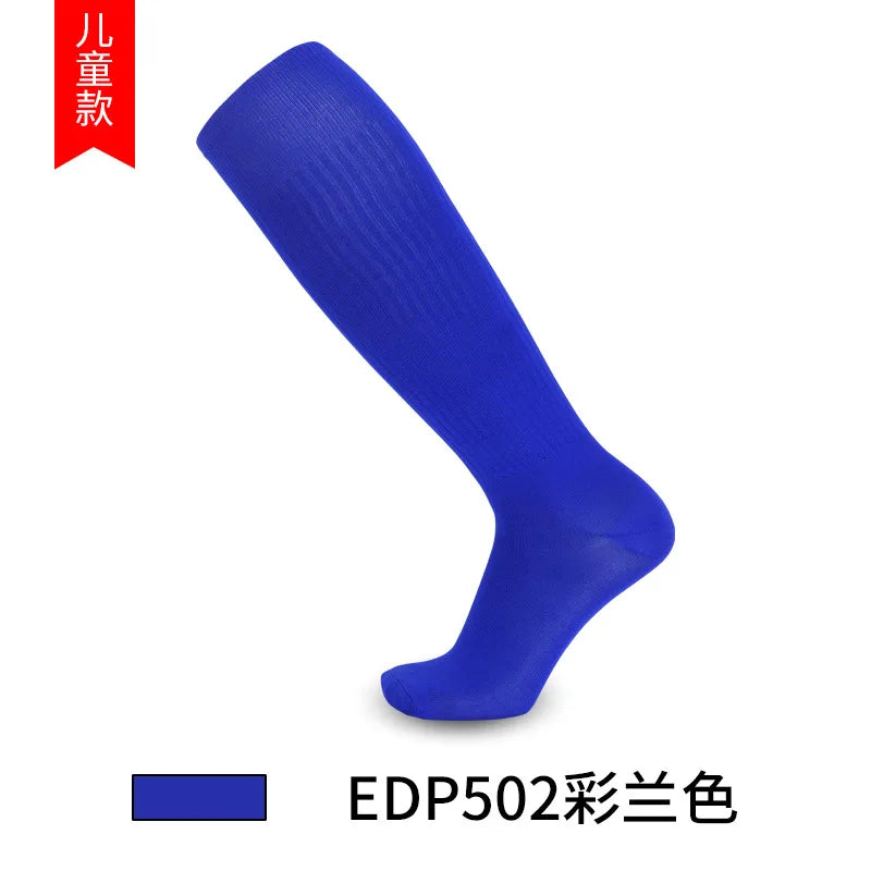 Boys and Girls Solid Thin High Training Soccer Socks  Long Socks Children's Knee Socks
