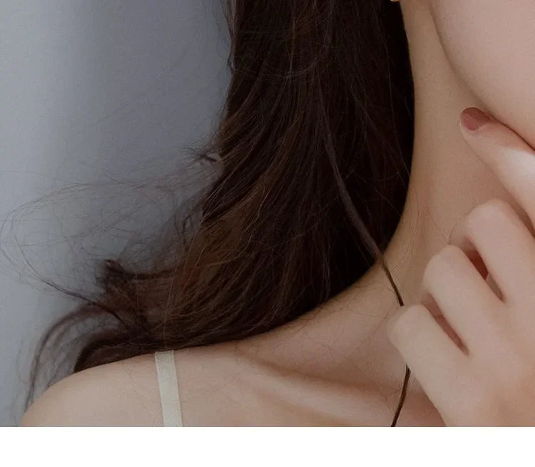 925 Sterling Silver Three layers Earrings Simple Temperament Exquisite Hot Semale Sexy Jewelry Gift