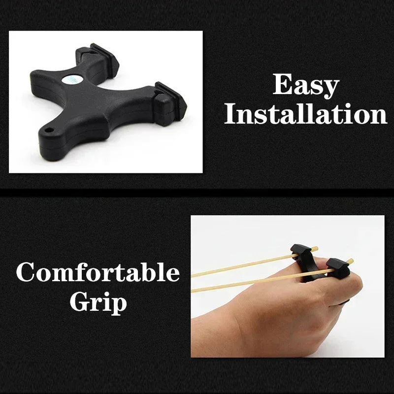 Slingshot for Kids Adult Powerful Catapult Outdoor Powerful Hunting Flat Leather Card Ball Rubber Band Archer Pocket placement