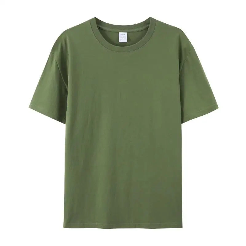 180gsm 100% Cotton T Shirt Men Custom Your Design Text  Tops Tee Men Print Your Own Design Brand Team Customization DropShipping