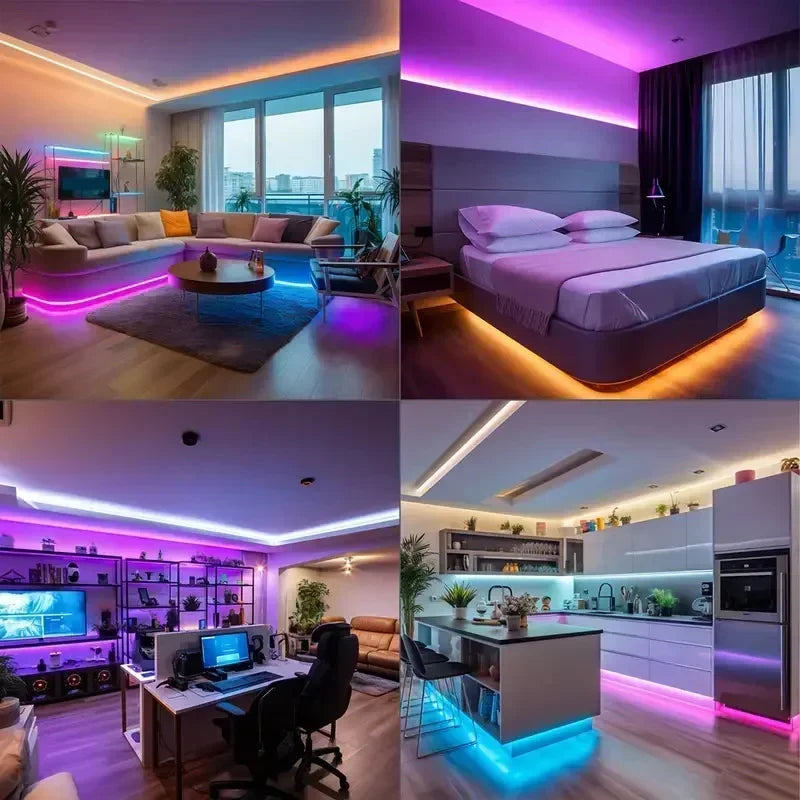 Led Strip Lights For Bedroom 5V 5050 Usb Rgb Tape 1-30M With 44key Remote Holiday Lighting Wall Led Room Decor Lamp Band Ribbon