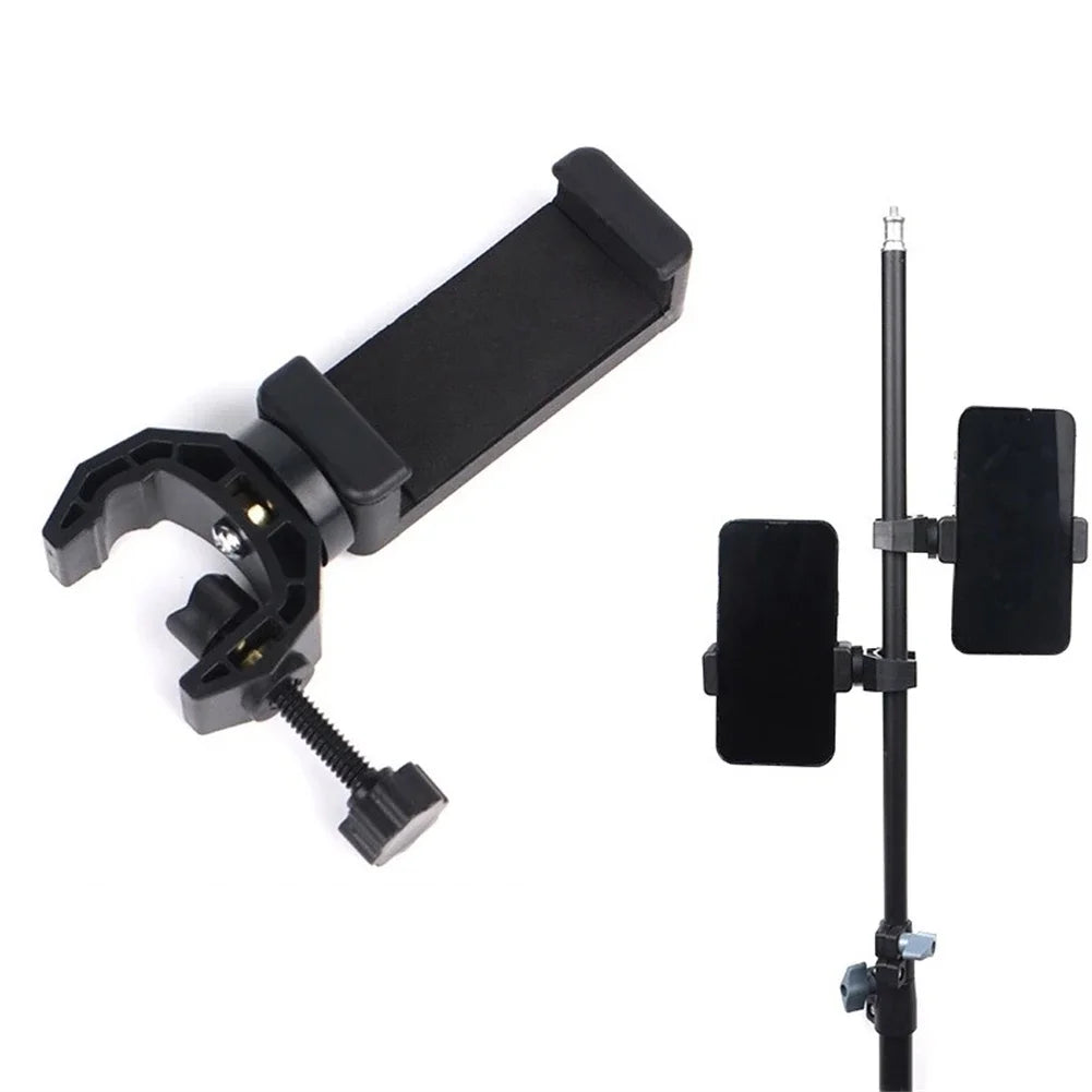 Phone Bracket Mobile Cell Support Clip For All Smartphones Phone Holder Mount Stand Microphone Stand Mount Tripod Accessories