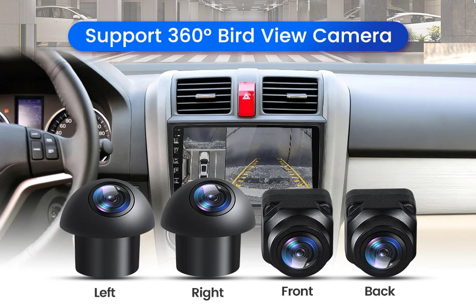 NaviFly Car 360° Camera panoramic view system camera for Android multimedia screen Bird's-eye view camera