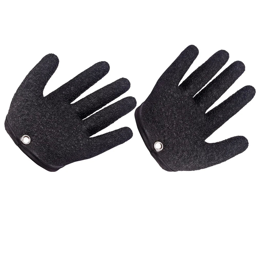 Anti-Slip Full Finger Fishing Gloves Cutproof Durable Work Gloves Fisherman Protect Hand Fish Grab Latex Hunting Gloves