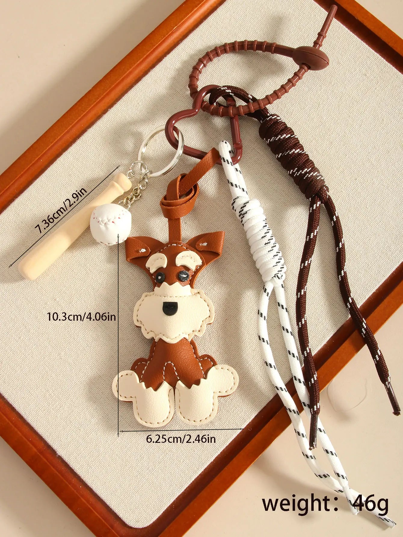 Ladies' Bag  Pendants Cartoon Puppy Cute Versatile Kawaii Sweet Bag Charms Fashionable Versatile High Quality Keychains For Girl