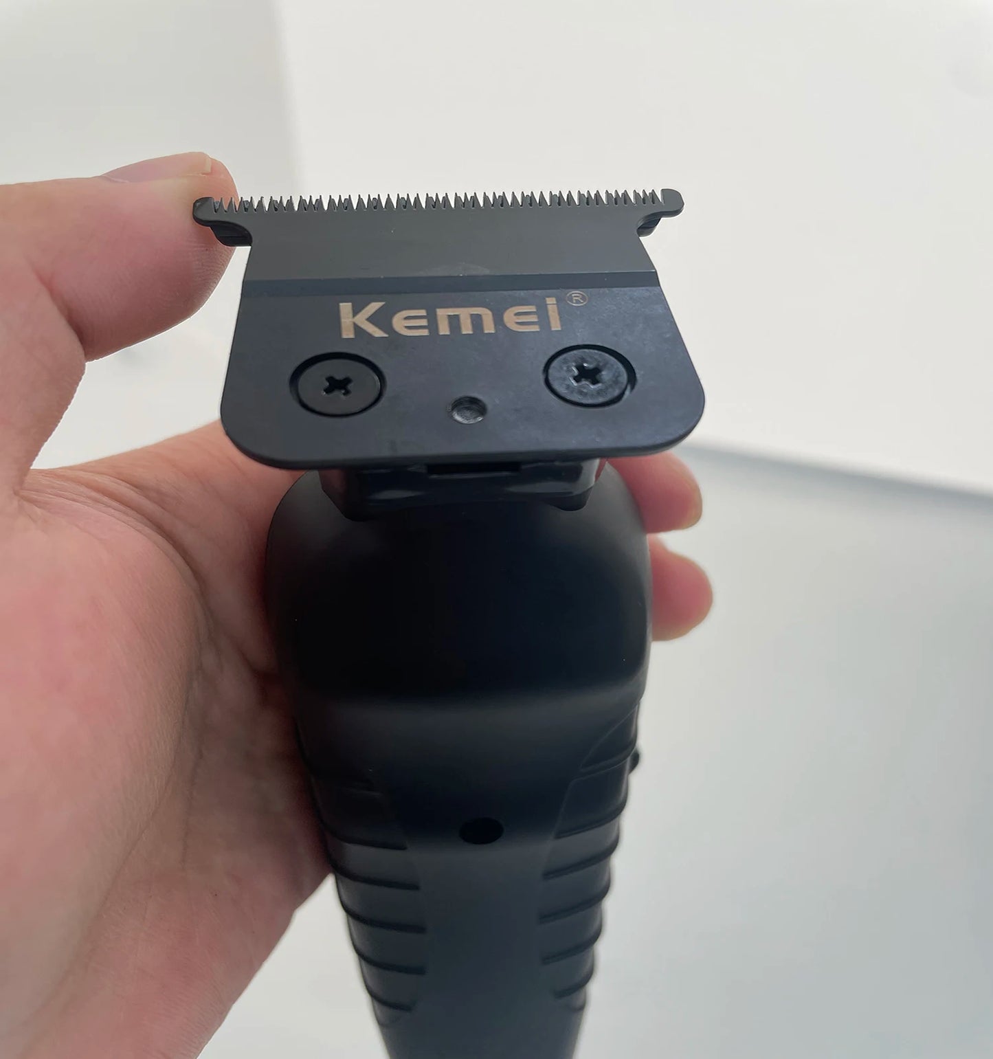 Kemei 2299 Barber Cordless Hair Trimmer 0mm Zero Gapped Carving Clipper  Professional Electric Finish Cutting Machine