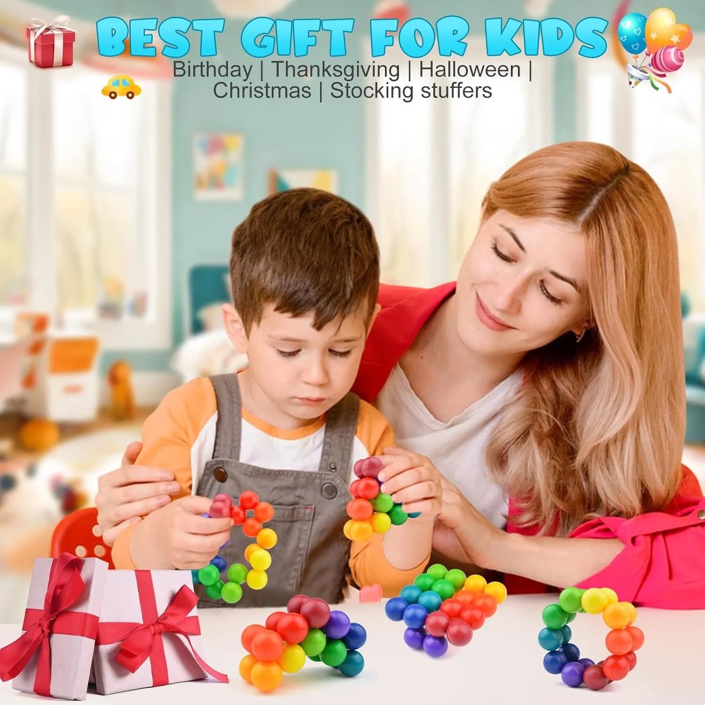 Sensory Toys for Kids with Autism, Fidget Toys for Adults Airplane Car Travel Toys Christmas Stocking Stuffers Present