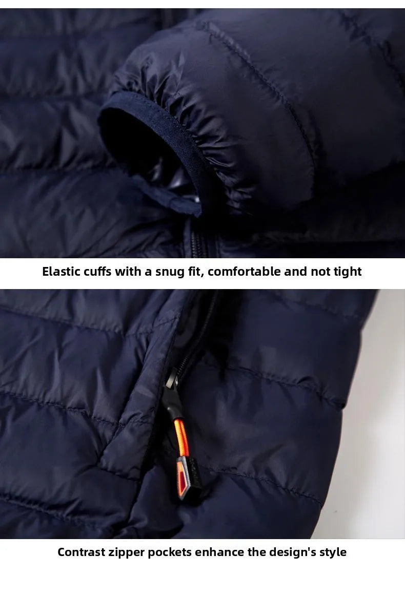 Men's Lightweight down Cotton Jaet ort Sle Casual Hooded Coat Haome Cotton Outerwear Winter New Arrival