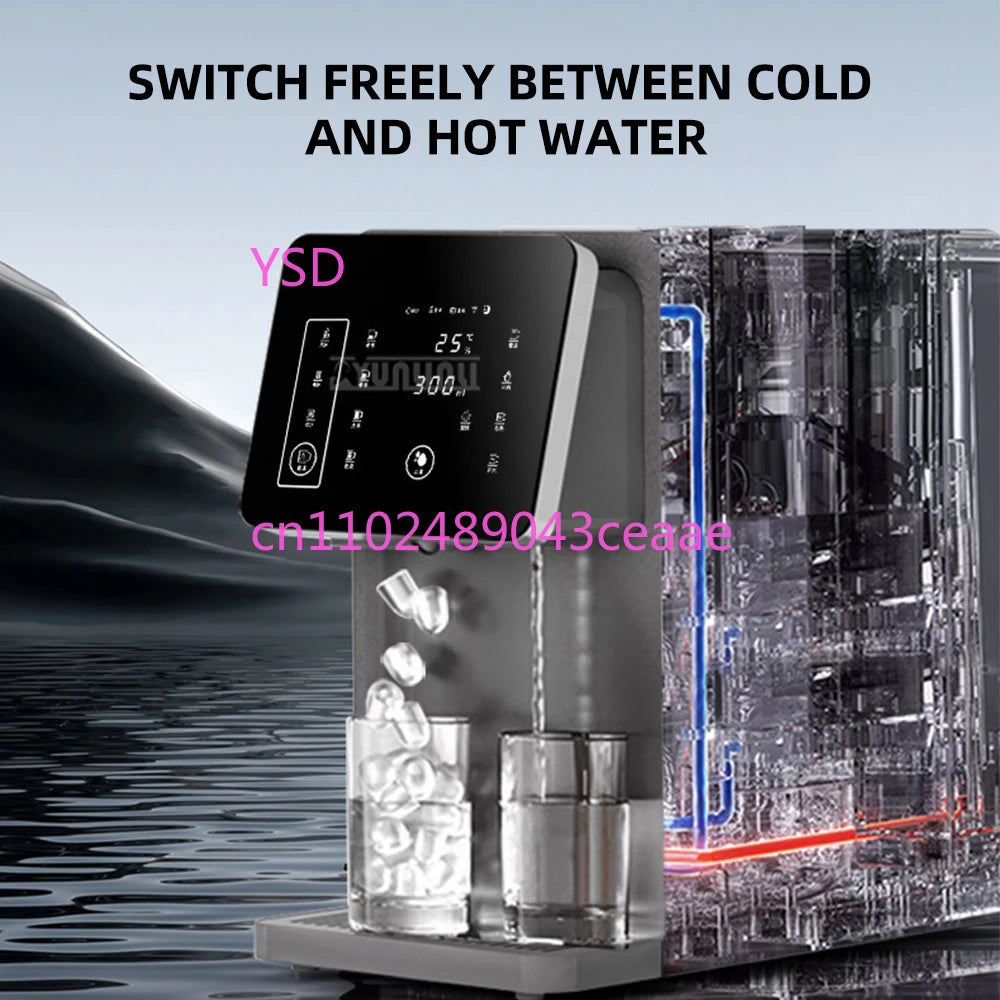 Multi Functional Ice Maker Cold And Hot Water Dispenser Office Three in One Ice Cube Machine Water Machine