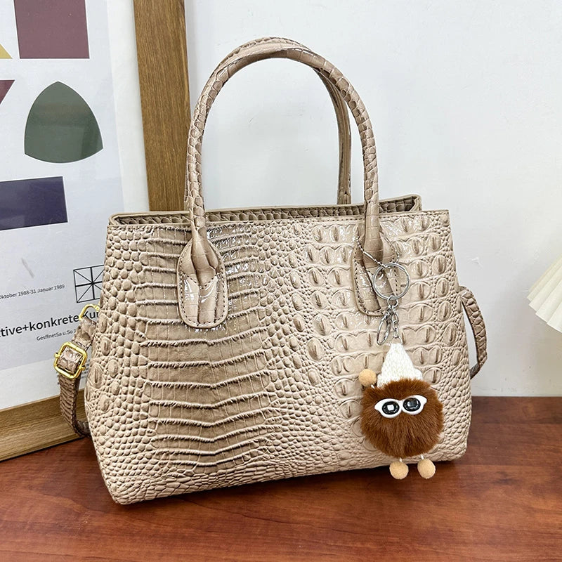 Ladies Quality Leather Shoulder Bags for Women 2026 Luxury Designer Handbags Classic Female Commute Fashion Large Capacity Tote