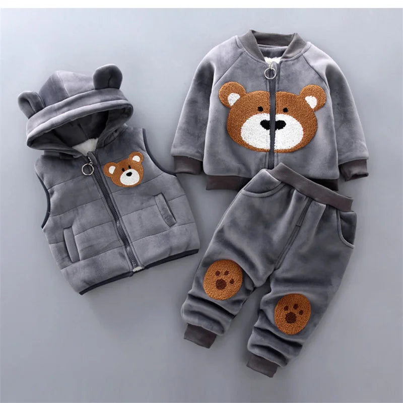 Newborn Baby Boys Clothes 2023 Autumn Baby Girls Clothes Hoodie+Pant Outfit Kids Costume Suit Infant Clothing For Baby Warm Sets