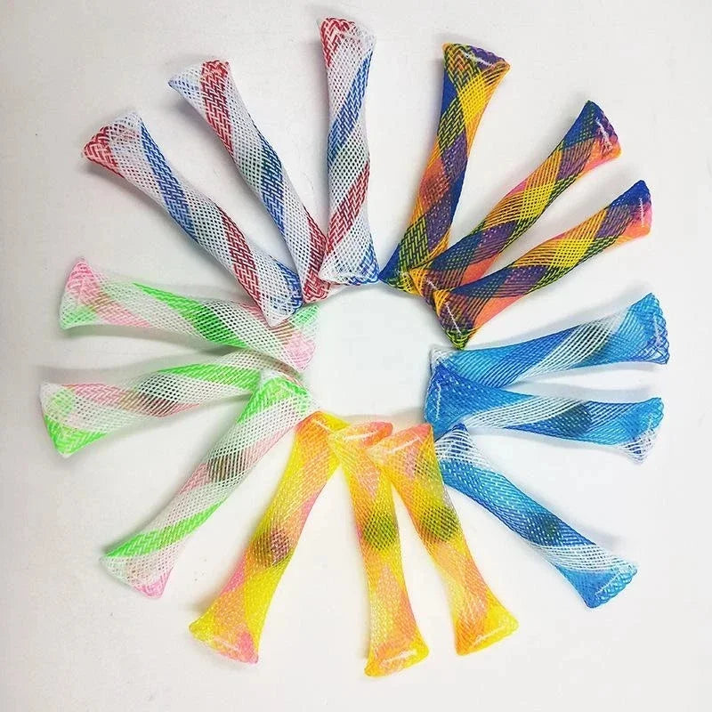Marble Sensory Toys Marbles Ball Autism Anxiety Therapy Toy Stress Relief Hand Braided Mesh Easy Bend Fidget Toys for Kids Gift