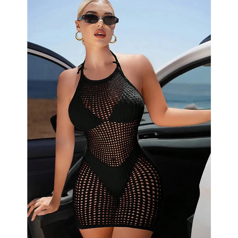 Lingerie Babydoll Mini Dress Lady Lenceria Chemises Sexy Bodysuit Mesh Body Stocking Temptation Intimate Beach Nightwear Dress