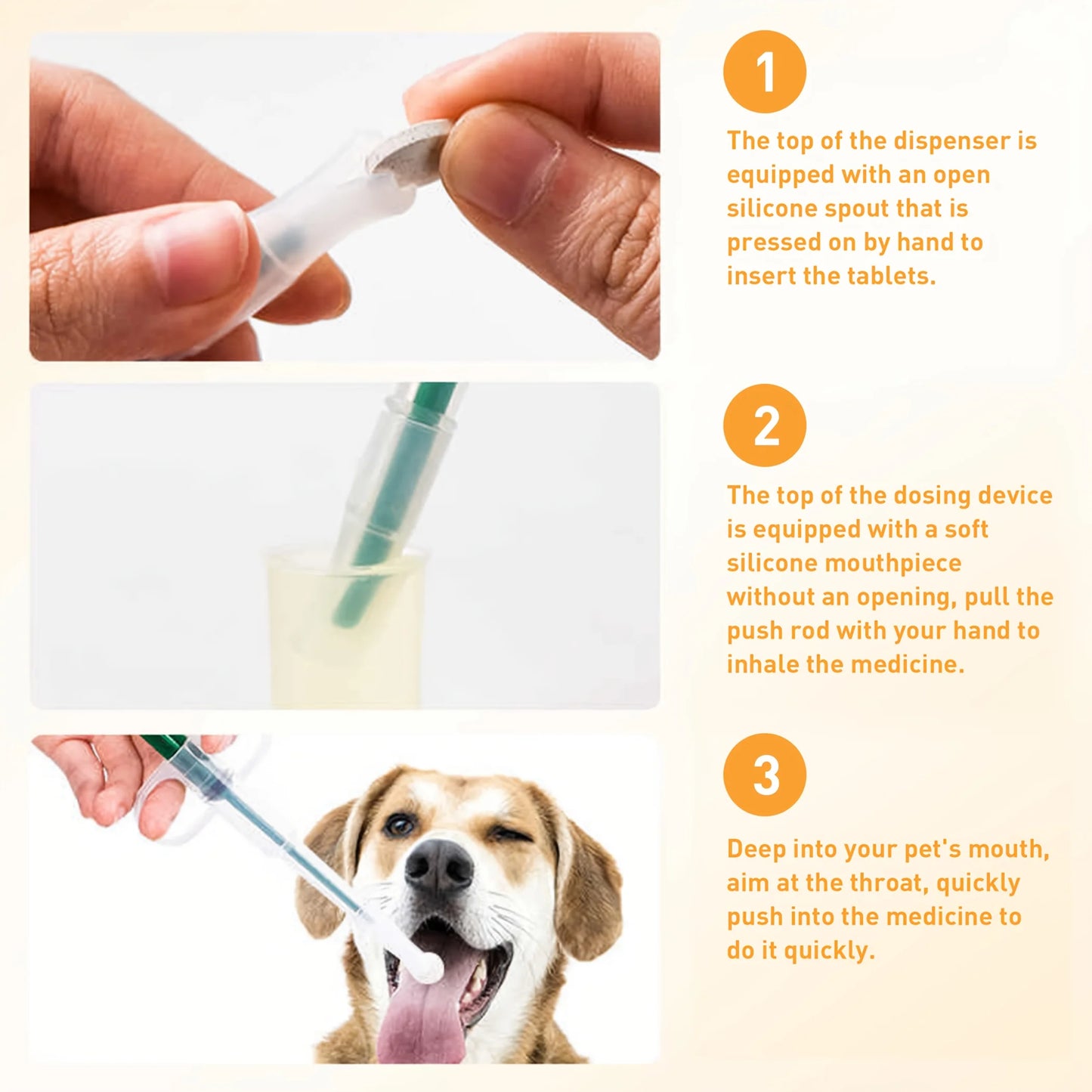 PETCLEAR Pet Medicine Dispenser Syringe Tablet Pill Gun Dog Medicine Feeder Cat Pills Shooter for Dogs And Cats