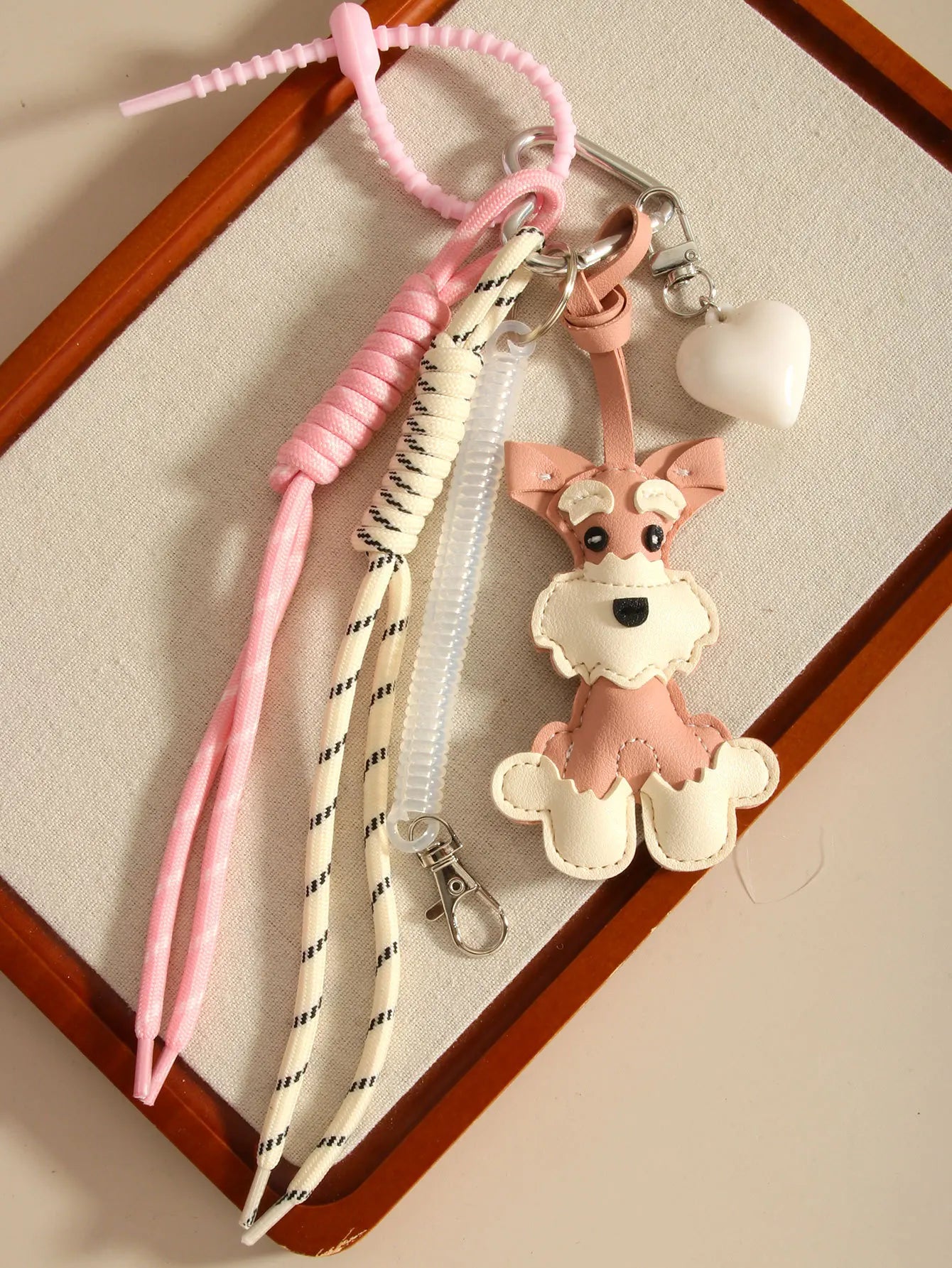 Ladies' Bag  Pendants Cartoon Puppy Cute Versatile Kawaii Sweet Bag Charms Fashionable Versatile High Quality Keychains For Girl
