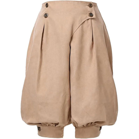 Pirate Pants Women Medieval Renaissance Viking Cosplay Costume Loose Pants Horseman Peasant Castaways Costume Bloomers Trousers