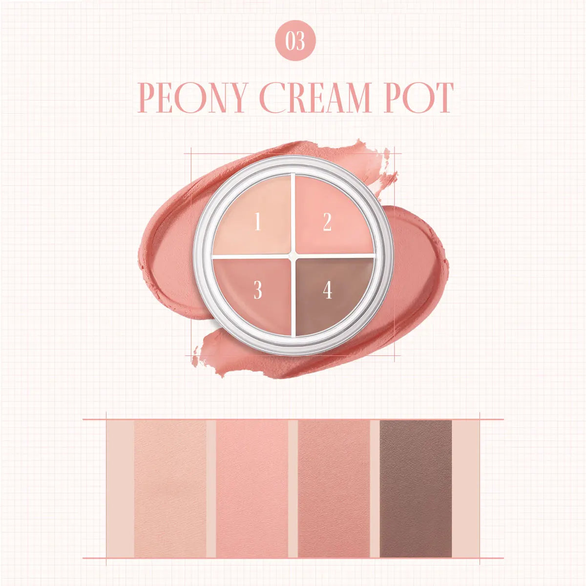 rom&nd HANALL EYEPOT LINER,Silky Creamy Texture,Long-Lasting&Pigmented,Four-in-One Design,Natural Daily,K-Beauty,Korean Makeup