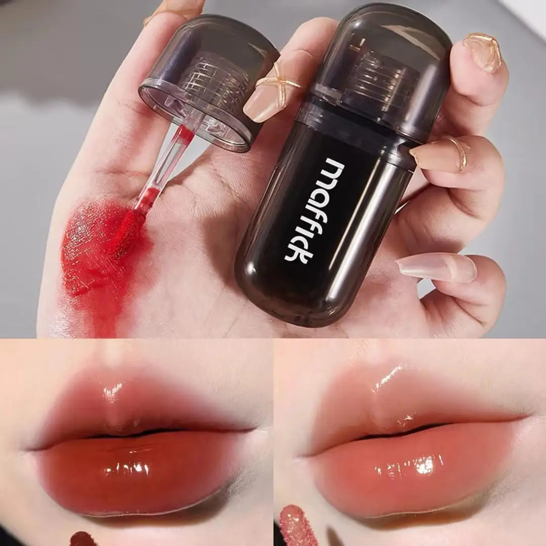Waterproof  sweat proof  non smudging  small black tube lip gloss  moisturizing  long-lasting lipstick