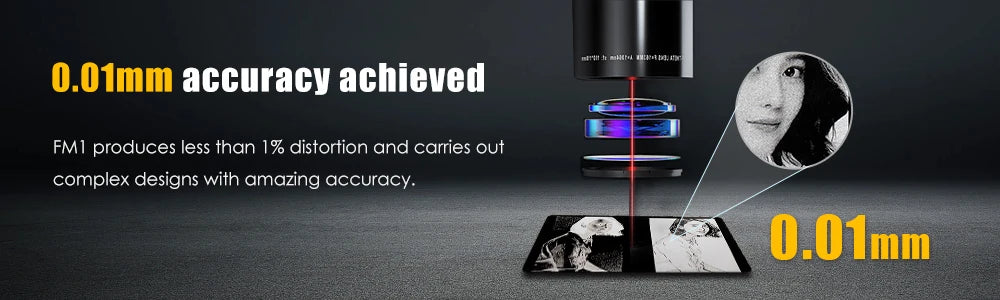 Cloudray 30W 50W Portable Fiber Laser Marking Machine Easymarker-FM1 110*110mm DIY Marking Gift Metal Jewelry Gold Engraving