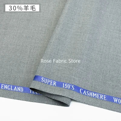 1 Meter 30% Woolen Twill Suit Fabrics Worsted Spring Summer High End Fabric Sewing Blazer Suit Handcrafts Anti Wrinkle Serge