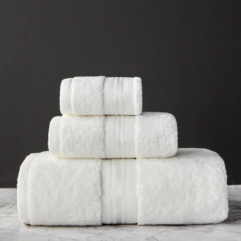 Egyptian Cotton Bath Towels Towels Combed Face Towels Set or Individually Suitable for Sports Travel Home Hotel and Bathroom Use