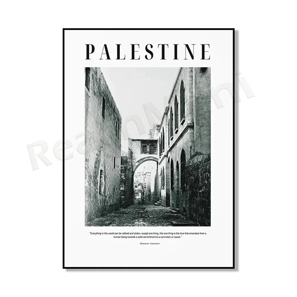Palestine Poster Palestine Map Road Map Ramallah Black and White Print Bethlehem Palestine Map Palestine Travel Poster