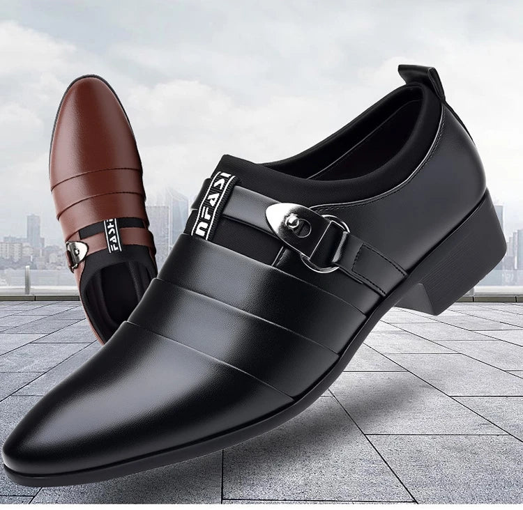 Spring Autumn Men's Business Shoes Formal Wedding Shoes Male Office Work Shoes Sharp pointed casual Loafers Elegant Man footwear
