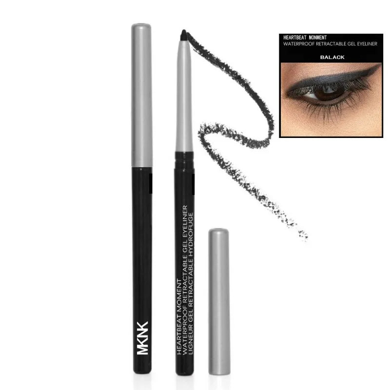 1-3pc Waterproof Black Eyeliner Pencil Smudge-proof Long-lasting Dark Brown Cream Gel Eye Liner Pen Beginner-Friendly Eye Makeup