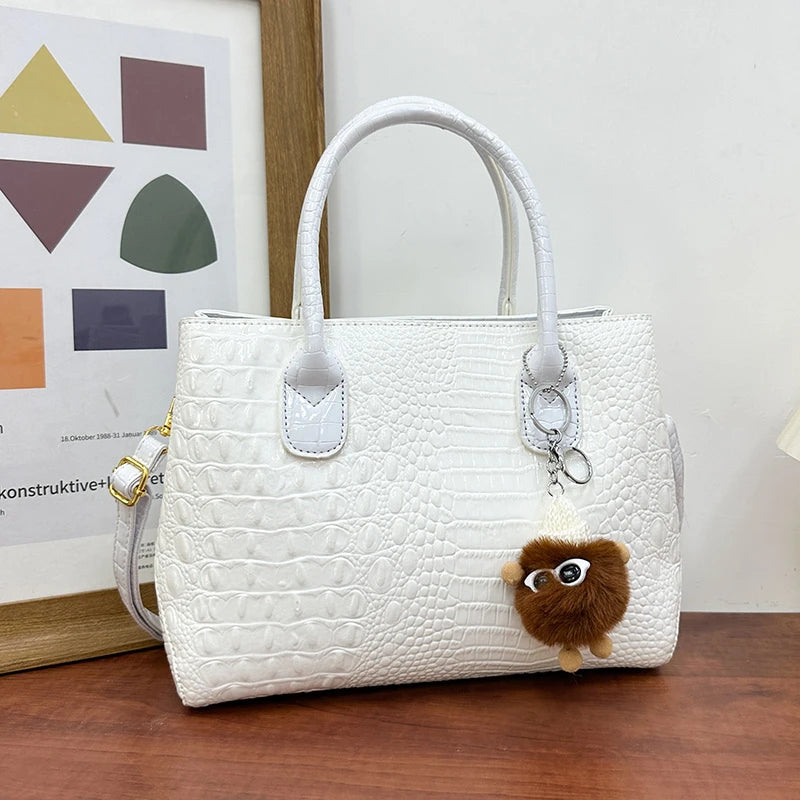 Ladies Quality Leather Shoulder Bags for Women 2026 Luxury Designer Handbags Classic Female Commute Fashion Large Capacity Tote