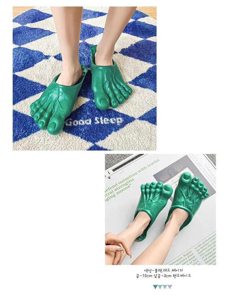 Funny Slippers Man Women Footwear Shoes For Men Sandals Male House Shoes Beach Slippers Uniex Slippers Bigfoot Amazing Sandals
