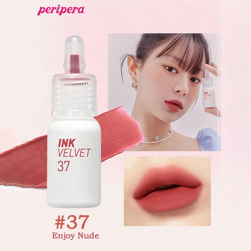 K-beauty Ink Velvet Lipstick high-pigment and long-wearing, weightless, gluten-free, paraben-free, velvet-matte, long-lasting