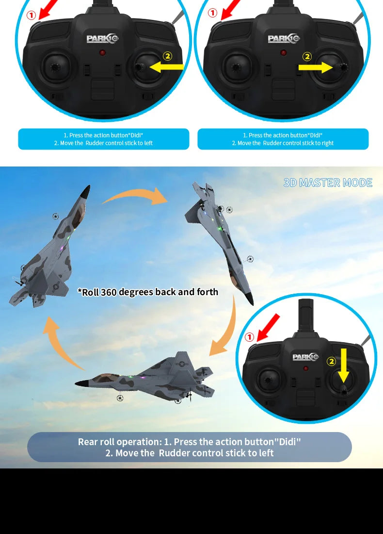 2024 New F22S 2.4G 4CH 3D6G RC Airplane Raptor F22 Warplane WLtoys A180 Upgrade Version LED Light With Gyroscope Out Door Toys